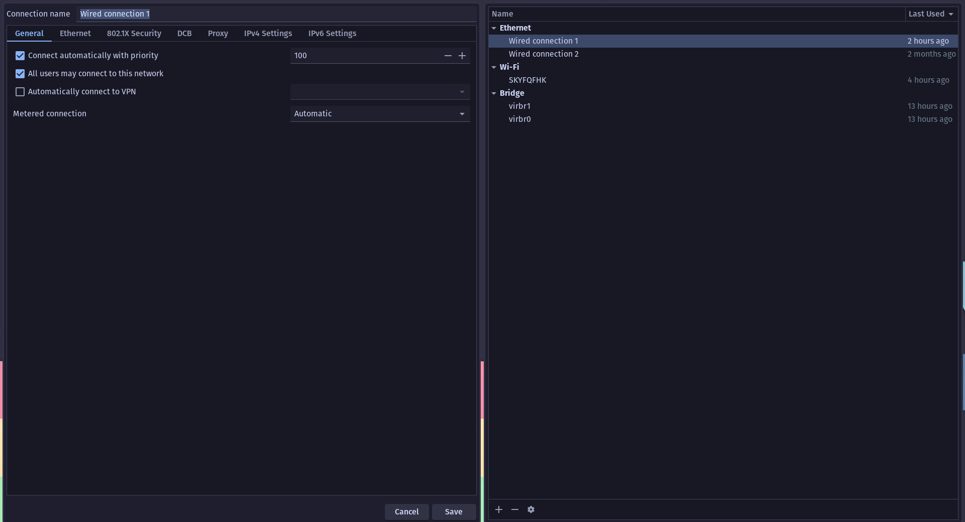 Network Manager Priority